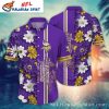Minnesota Vikings Floral Lei Purple Paradise Hawaiian Shirt