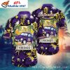 Lush Purple Leafage NFL Vikings Hawaiian Shirt