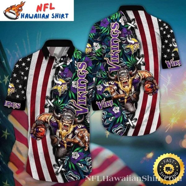 Minnesota Vikings Warrior Spirit NFL Hawaiian Shirt