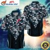 Houston Texans Tropical Palm Oasis Hawaiian Shirt – White Edition