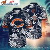 Midnight Palm Chicago Bears Hawaiian Shirt – Starry Tropic Night