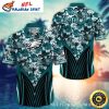 Floral Stripe Philadelphia Eagles Hawaiian Aloha Shirt