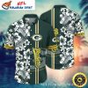 Monochrome Skull Green Bay Packers Custom Name Tropical Hawaiian Shirt