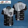 Monochrome Skyline Raiders Pride Custom Name Hawaiian Shirt