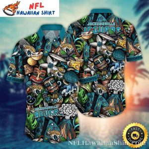 Mythical Jaguars Lair – Enchanted Tiki Pattern Aloha Shirt