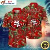 Monochrome Momentum San Francisco 49ers Aloha Shirt