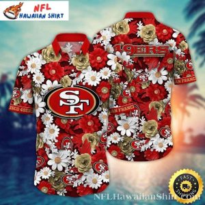 NFL 49ers Summer Garden Touchdown Hawaiian Shirt