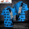 NFL Hawaiian Carolina Panthers Shirt With Abstract Blue Camouflage