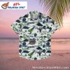 Seattle Seahawks Gridiron Glory Floral Personalized Hawaiian Shirt