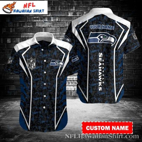 NFL Seattle Seahawks Night Game Camo Custom Hawaiian Shirt