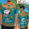 NFL Miami Dolphins Hibiscus Flower And Skull Graphics Hawaii Shirt