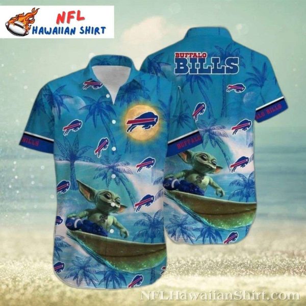 NFL Star Wars Baby Yoda Buffalo Bills Hawaiian Shirt