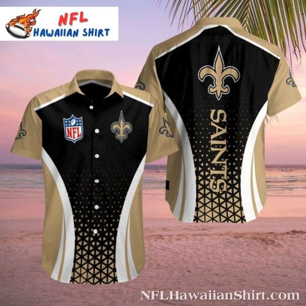 NFL Stardom Swirl – New Orleans Saints Hawaiian Shirt Mens