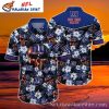 NY Giants Game Day Florals Tropical Shirt – Red, White, And Blue Fan Edition