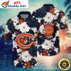 Nautical Navy Chicago Bears Hawaiian Shirt – Men’s Seaside Touchdown