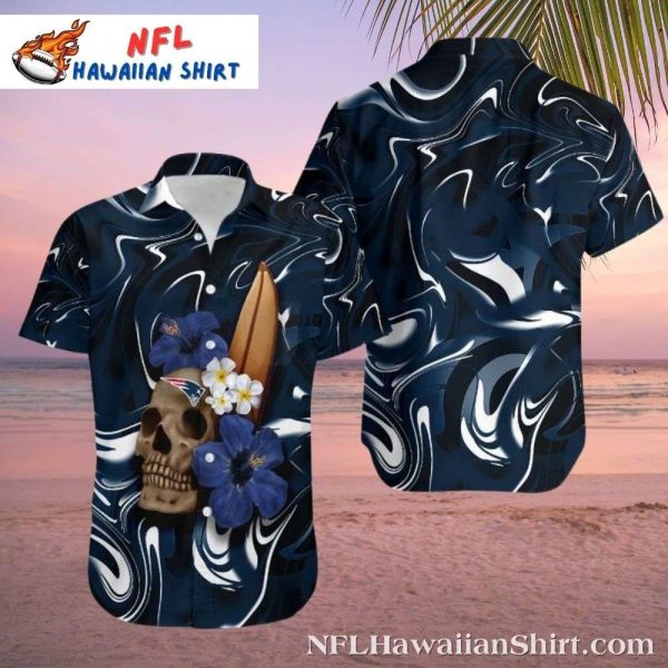 Nautical Skull New England Patriots Hawaiian Shirt