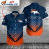 NFL Denver Broncos Metal Pattern Personalized Hawaiian Shirt