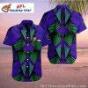 Ravens Pineapple Twist – Tropical Stripe Baltimore Hawaiian Shirt