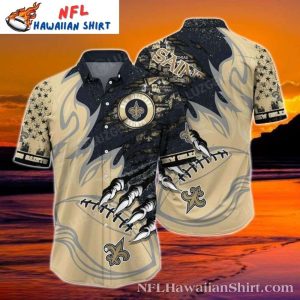 New Orleans Saints Cosmic Clash Hawaiian Shirt – Football And Claw Graphics