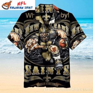 New Orleans Saints Game Day Rush Vibrant Hawaiian Shirt