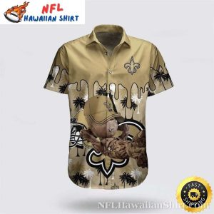 New Orleans Saints Hawaiian Shirt – Baby Groot’s Playful Edition