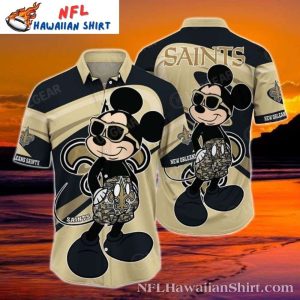 New Orleans Saints Hawaiian Shirt – Mickey’s Football Edition