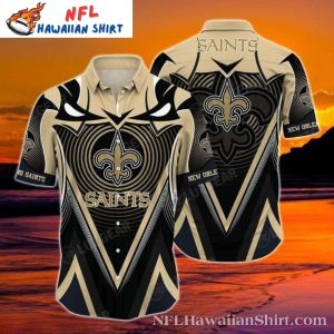 New Orleans Saints Hawaiian Shirt – Sharp Mascot Design And Tribal Accents