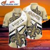 New Orleans Saints Hawaiian Shirt With Menacing Shark Design