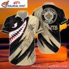 New Orleans Saints Hawaiian Shirt With Bold Stripe And Logo Overlay Design