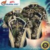 NFL New Orleans Saints Metal Pattern  Personalized Hawaiian Shirt