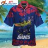 NY Giants Coastal Retreat Palm Tree Hawaiian Shirt