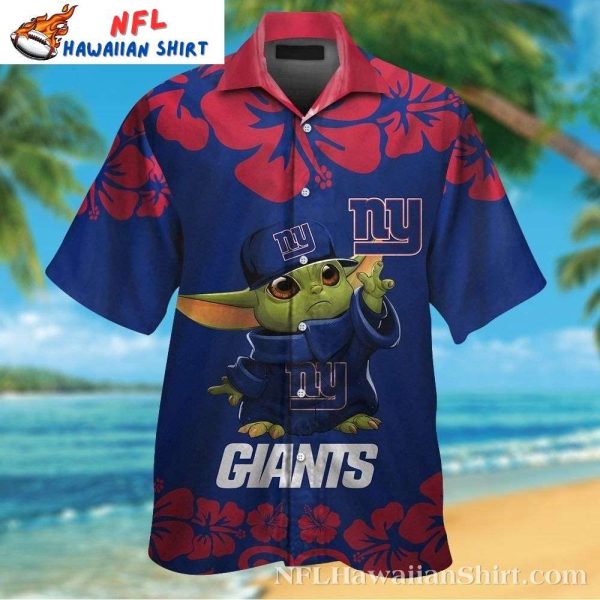 New York Giants Aloha Shirt – Baby Yoda Graphic Edition