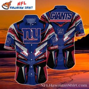 New York Giants Angular Assault Fashion Hawaiian Shirt