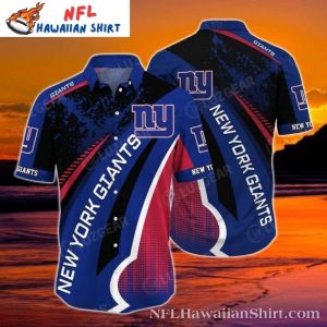 New York Giants Speeding Bullet Dynamic Hawaiian Shirt