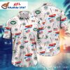 Jetstream Stripes New York Jets Personalized Aloha Shirt