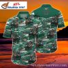 New York Jets Logo Print Hawaiian Shirt – Floral Fantasy Edition