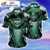 New York Jets Victory Stripes Game-Day Hawaiian Shirt