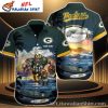 Gridiron Glory Packers Football Player Hawaiian Shirt