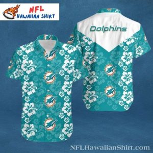 Ocean Florals Men’s Miami Dolphins Hawaiian Shirt – Wave Of Pride