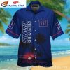 New York Giants Mickey’s Playbook Tropical Hawaiian Shirt
