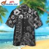 Raiders Logo Print Men Hawaiian Shirt Tropical Hibicus Coconut Tree Edition