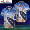 Night Jungle Chicago Bears Customizable Hawaiian Shirt Mens