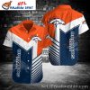 Personalized Denver Broncos NFL Panel Hawaiian Shirt
