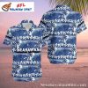 Seahawks Midnight Floral Crest Custom Hawaiian Shirt