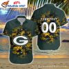 Hibiscus Highlight – Green Bay Packers Floral Band Hawaiian Shirt