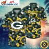 Personalized Starry Night Green Bay Packers Custom Name Hawaiian Shirt