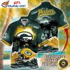 Patriotic Playbook Green Bay Packers Tropical Hawaiian Shirt