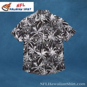 Palm Fronds And Cannons Las Vegas Raiders Tropical Hawaiian Shirt