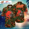 Lush Foliage Personalized Cleveland Browns Hawaiian Shirt