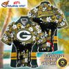 Sleek Green Bay Packers Uniform-Inspired Hawaiian Button-Up Shirt